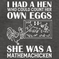 I Had A Hen Who Could Count Her Own Eggs Funny Chicken Lover Vector Backpack