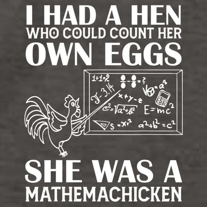 I Had A Hen Who Could Count Her Own Eggs Funny Chicken Lover Vector Backpack