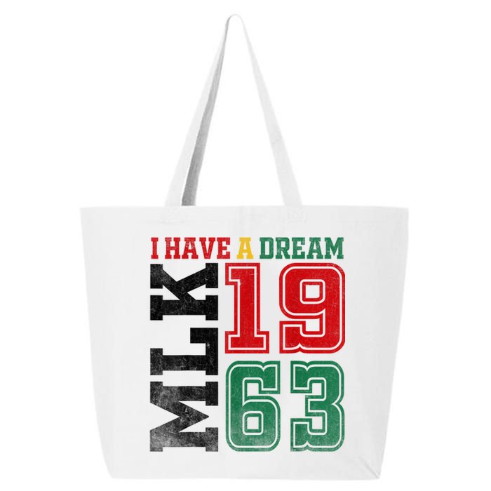 I Have A Dream Black History Month Martin Luther King Day 25L Jumbo Tote