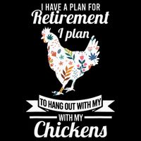 I Have A Plan For Retirement Chicken Farmer Gift City Backpack