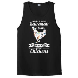 I Have A Plan For Retirement Chicken Farmer Gift PosiCharge Competitor Tank