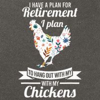 I Have A Plan For Retirement Chicken Farmer Gift Cotton Canvas Backpack