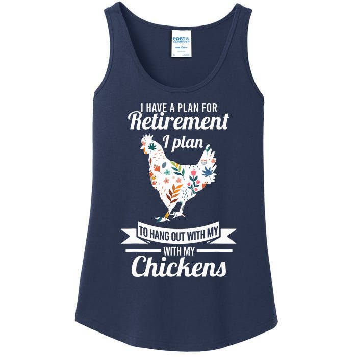 I Have A Plan For Retirement Chicken Farmer Gift Ladies Essential Tank