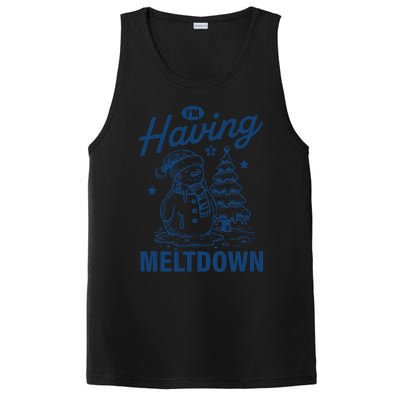 IM Having A Meltdown Funny Snowman Christmas Season Xmas PosiCharge Competitor Tank