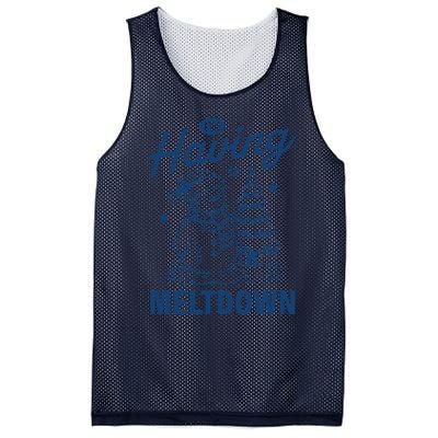 IM Having A Meltdown Funny Snowman Christmas Season Xmas Mesh Reversible Basketball Jersey Tank