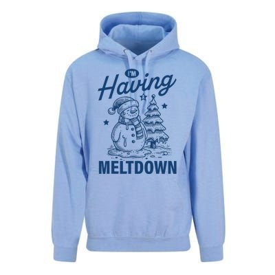 IM Having A Meltdown Funny Snowman Christmas Season Xmas Unisex Surf Hoodie