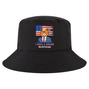 I Have A Dream Make Cats Safe Again Trump Cat Graphic 2024 Cool Comfort Performance Bucket Hat