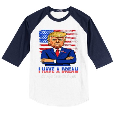 I Have A Dream Make Gas Prices Great Again Donald Trump 2024 Baseball Sleeve Shirt