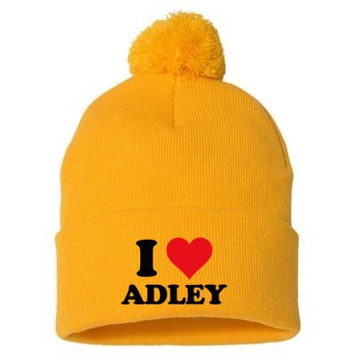 I Heart Adley First Name I Love Personalized Stuff Pom Pom 12in Knit Beanie