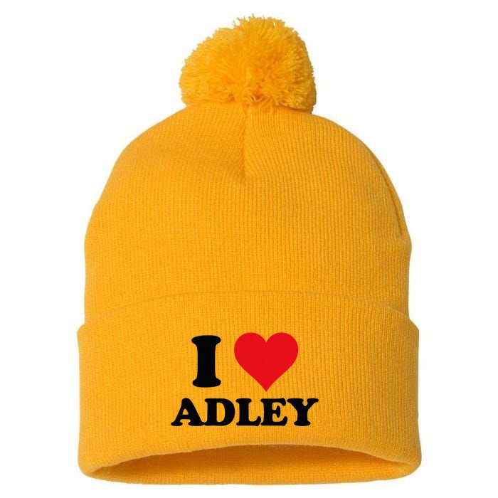 I Heart Adley First Name I Love Personalized Stuff Pom Pom 12in Knit Beanie