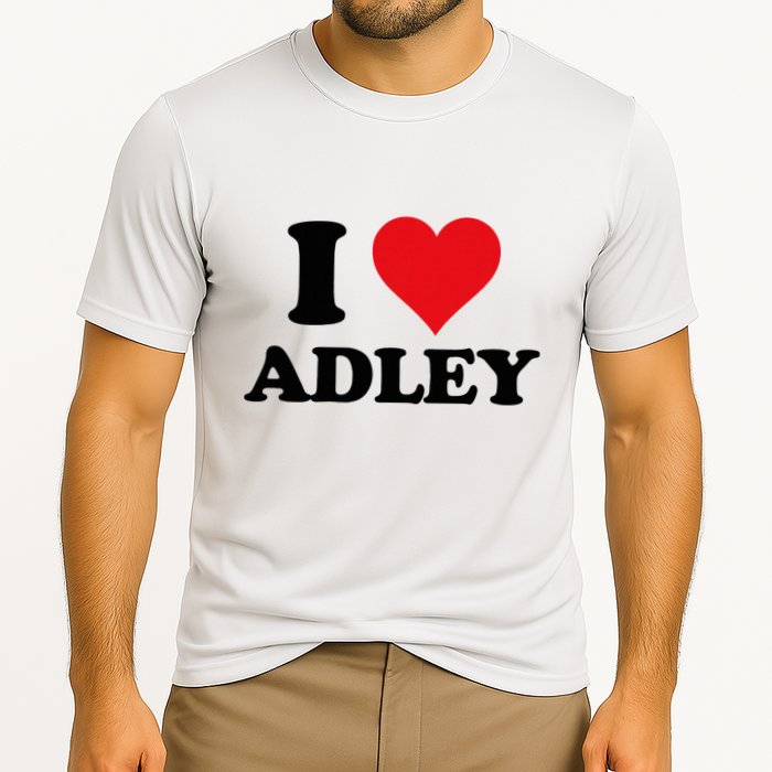 I Heart Adley First Name I Love Personalized Stuff Performance Shirt