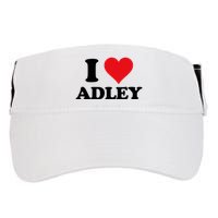 I Heart Adley First Name I Love Personalized Stuff Adult Drive Performance Visor