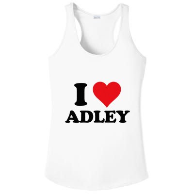 I Heart Adley First Name I Love Personalized Stuff Ladies PosiCharge Competitor Racerback Tank