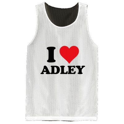 I Heart Adley First Name I Love Personalized Stuff Mesh Reversible Basketball Jersey Tank