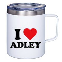 I Heart Adley First Name I Love Personalized Stuff 12oz Stainless Steel Coffee Mug