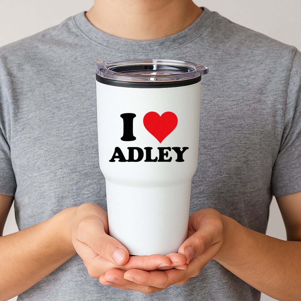 I Heart Adley First Name I Love Personalized Stuff Tumbler