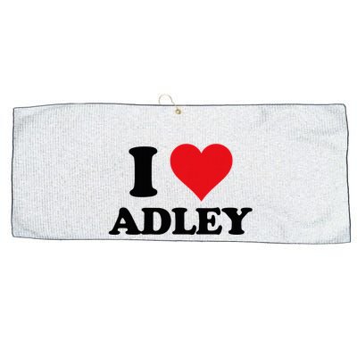 I Heart Adley First Name I Love Personalized Stuff Large Microfiber Waffle Golf Towel