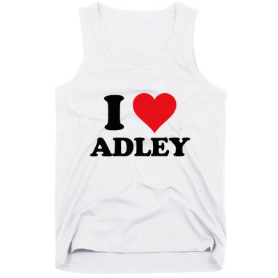 I Heart Adley First Name I Love Personalized Stuff Tank Top