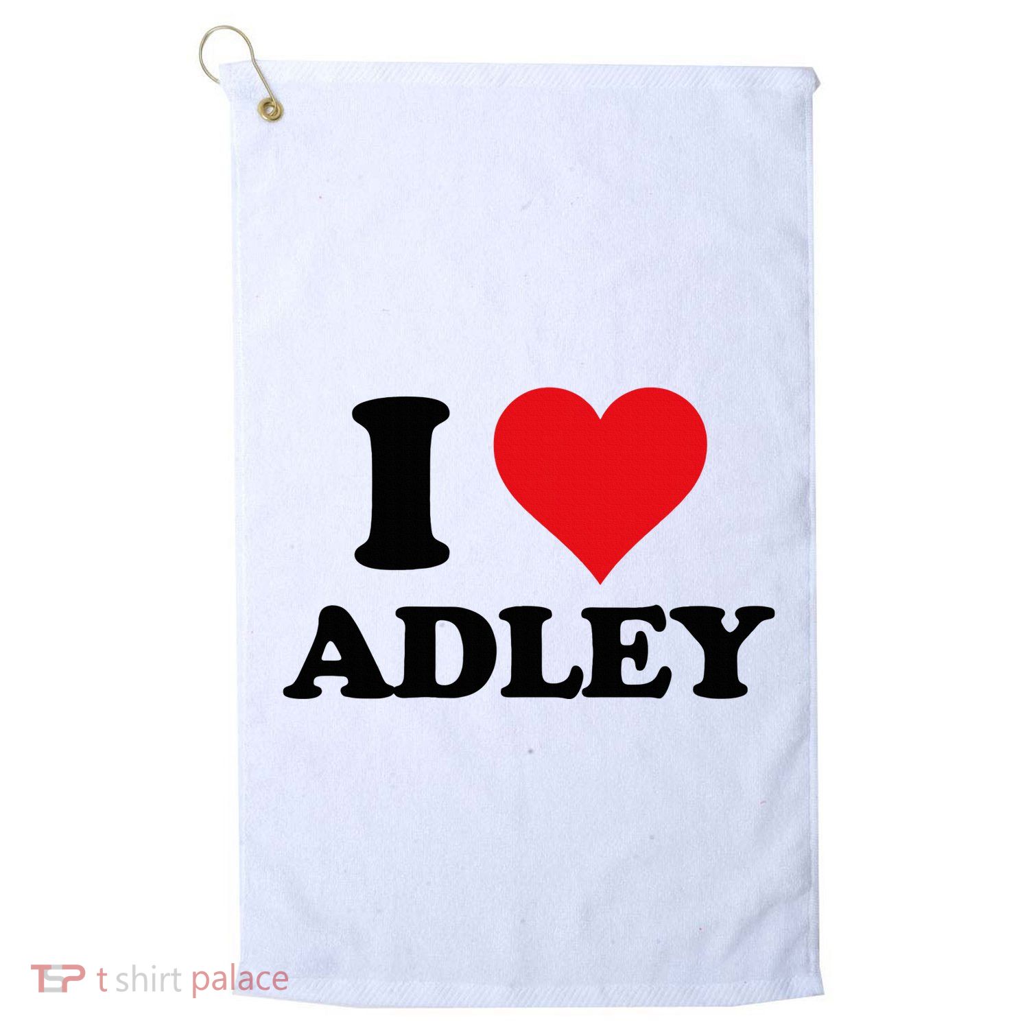 I Heart Adley First Name I Love Personalized Stuff Golf Towel