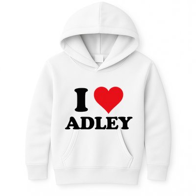 I Heart Adley First Name I Love Personalized Stuff Kids Hoodie