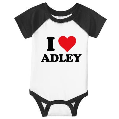 I Heart Adley First Name I Love Personalized Stuff Infant Baby Jersey Bodysuit