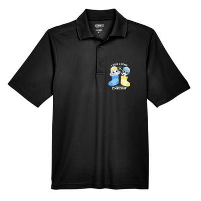 I Have A Homie With An Extra Chromie Elephant Raccoon Men's Origin Performance Piqué Polo