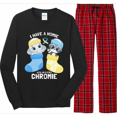 I Have A Homie With An Extra Chromie Elephant Raccoon Long Sleeve Pajama Set