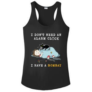 I Have A Bombay Funny Cat Wake Me Up Gift Ladies PosiCharge Competitor Racerback Tank