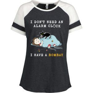 I Have A Bombay Funny Cat Wake Me Up Gift Enza Ladies Jersey Colorblock Tee