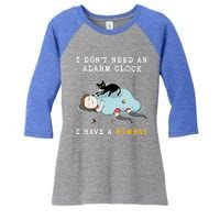 I Have A Bombay Funny Cat Wake Me Up Gift Women's Tri-Blend 3/4-Sleeve Raglan Shirt