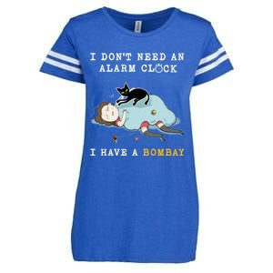 I Have A Bombay Funny Cat Wake Me Up Gift Enza Ladies Jersey Football T-Shirt