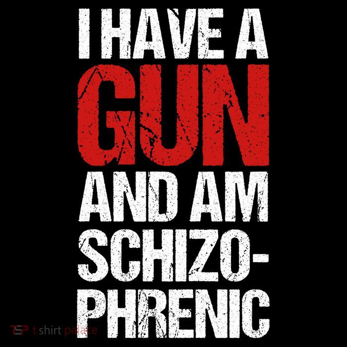 I Have A Gun And Am Schizophrenic Magnet