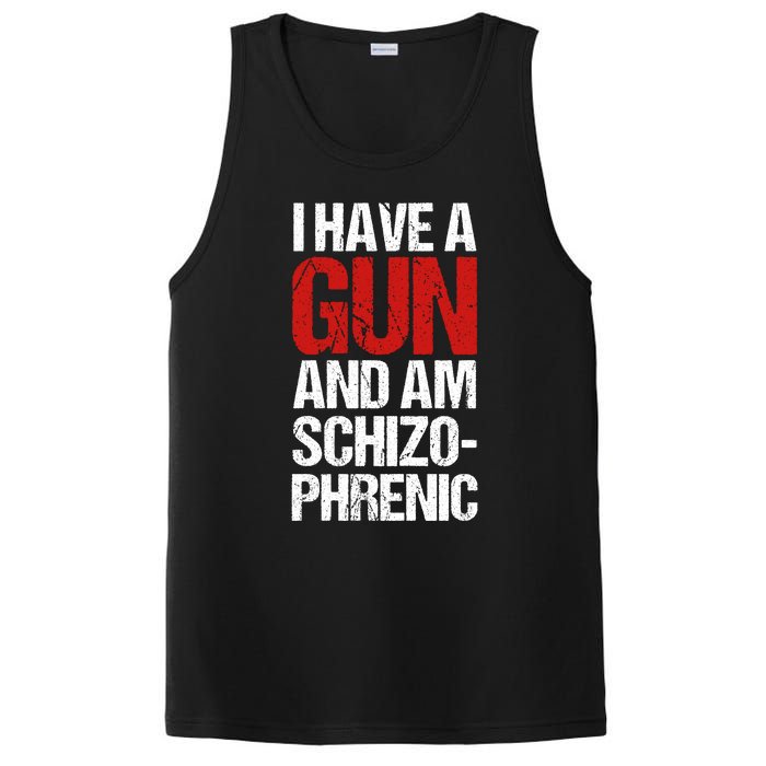 I Have A Gun And Am Schizophrenic PosiCharge Competitor Tank