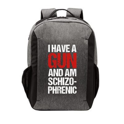 I Have A Gun And Am Schizophrenic Vector Backpack