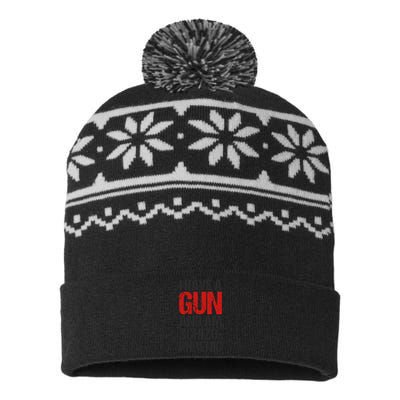 I Have A Gun And Am Schizophrenic USA-Made Snowflake Beanie