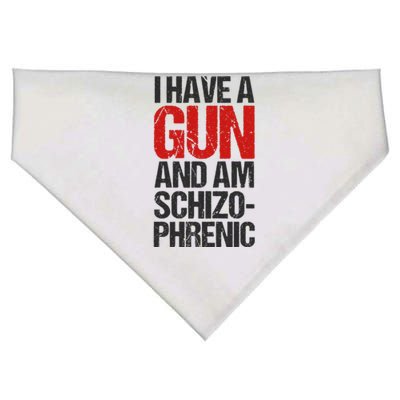 I Have A Gun And Am Schizophrenic USA-Made Doggie Bandana