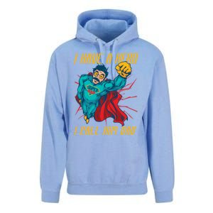 I Have A Hero I Call Him Dad Family Father Funny Gift Unisex Surf Hoodie