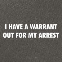 I Have A Warrant Out For My Arrest 2000s Celebrity Inspired Cotton Canvas Backpack