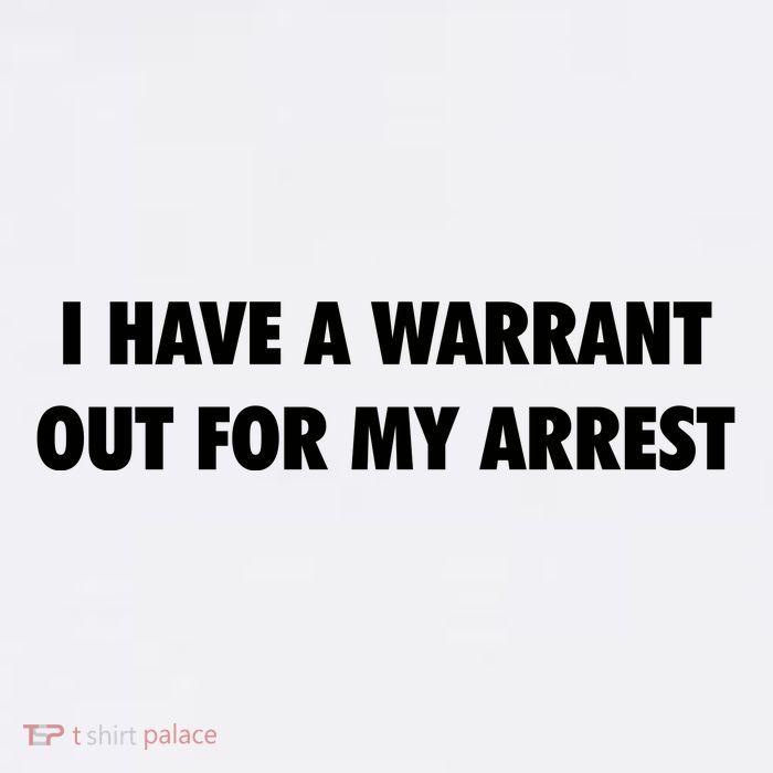 I Have A Warrant Out For My Arrest 2000s Celebrity Inspired Poster