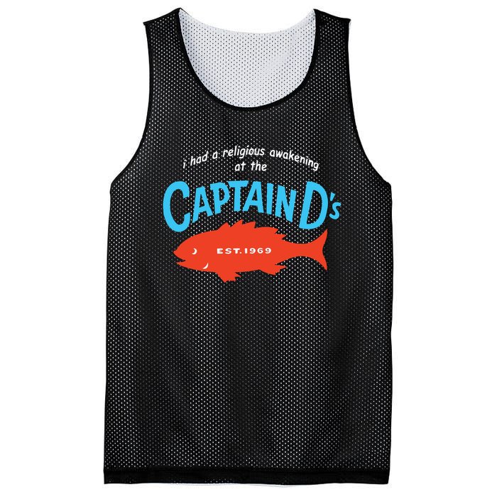 I Had A Religious Awakening At The Captain Ds Est 1969 Mesh Reversible Basketball Jersey Tank