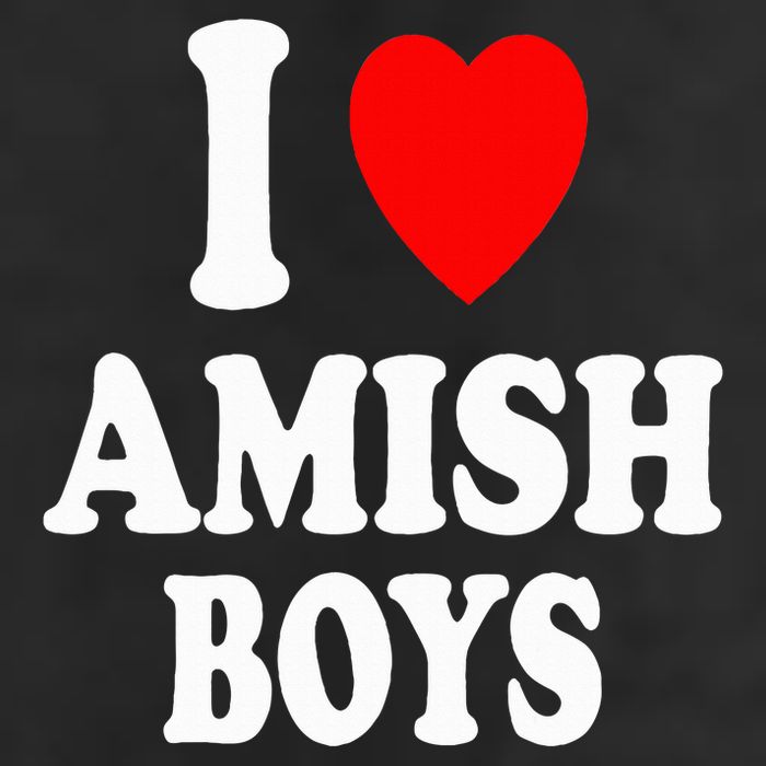 I Heart Amish Attraction Handsome Hot Sexy 7 Panel Mesh Trucker Snapback Hat