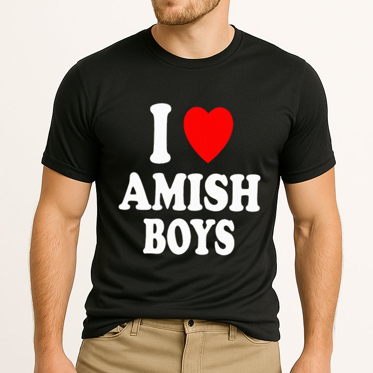 I Heart Amish Attraction Handsome Hot Sexy Cooling Performance Crew T-Shirt
