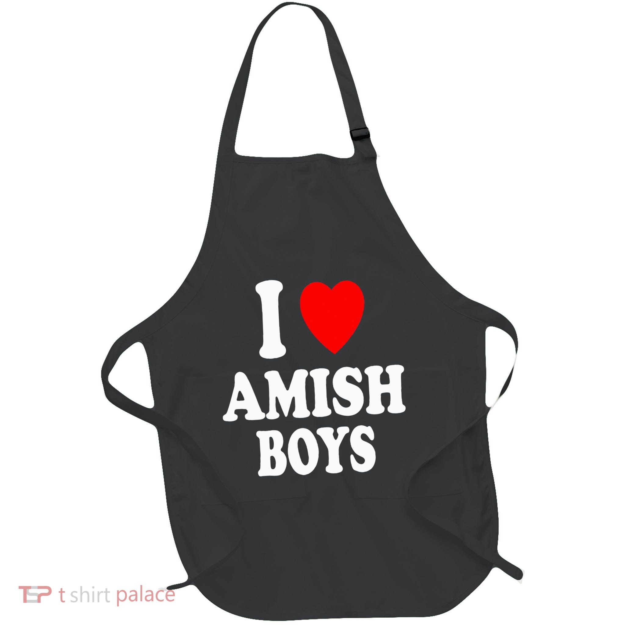 I Heart Amish Attraction Handsome Hot Sexy Apron