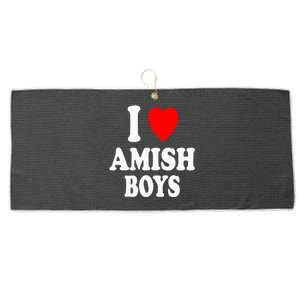 I Heart Amish Attraction Handsome Hot Sexy Large Microfiber Waffle Golf Towel