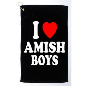 I Heart Amish Attraction Handsome Hot Sexy Platinum Collection Golf Towel