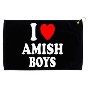 I Heart Amish Attraction Handsome Hot Sexy Grommeted Golf Towel