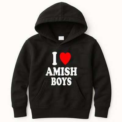I Heart Amish Attraction Handsome Hot Sexy Kids Hoodie
