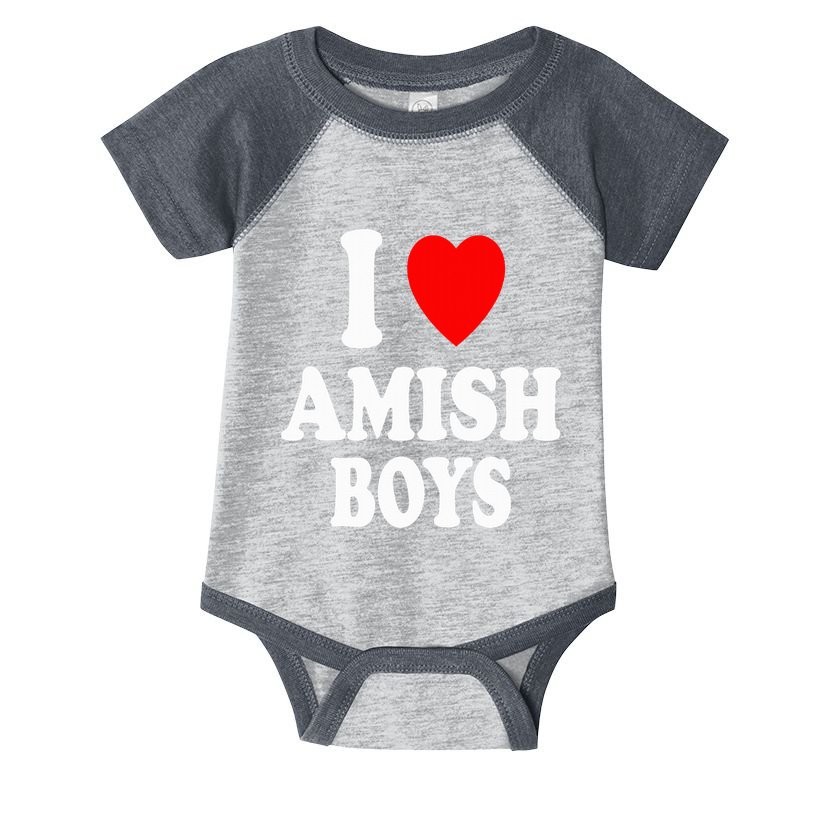 I Heart Amish Attraction Handsome Hot Sexy Infant Baby Jersey Bodysuit