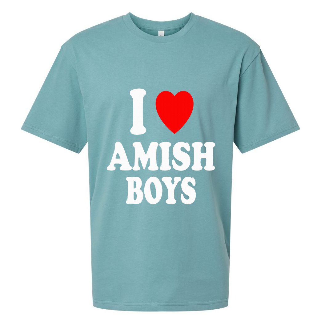 I Heart Amish Attraction Handsome Hot Sexy Sueded Cloud Jersey T-Shirt