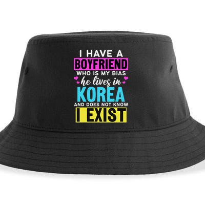 I Have A Boyfriend Who Is My Bias Kpop Lover Kdrama Korean Sustainable Bucket Hat